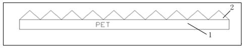 PET prism film