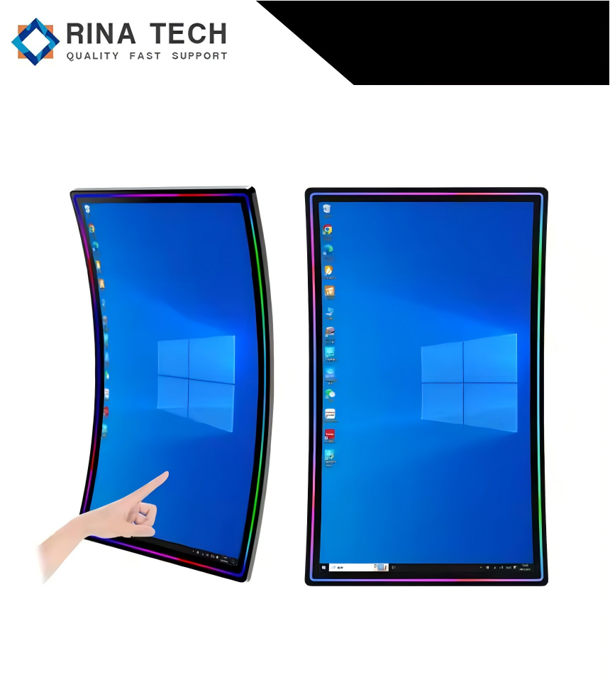 Извит екран със сензорен екран