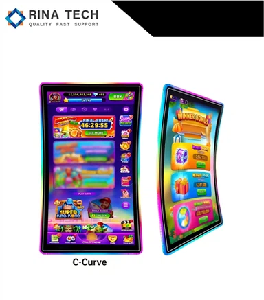 Извита доставчик на дисплей за хазарт